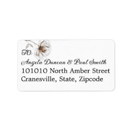 Wedding Address Label for RSVP Rose Adressaufkleber