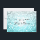 Wedding Advice Card Beach Ombre Bokeh Lights Hinweiskarte<br><div class="desc">Elegantes Brautparty / Polterabend "Wedding Advice Card" für die Braut und Bräutigam mit glamourösen Beach Ombre (türkis   silber) Bokeh Glitzer Lichter und Sondertext. Einfach zu bedienen und leicht zu personalisieren. Bestelle noch heute!</div>