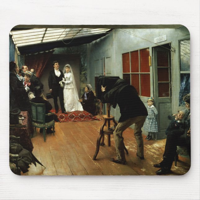 Wedding am Fotografen, 1878-9 Mousepad (Vorne)