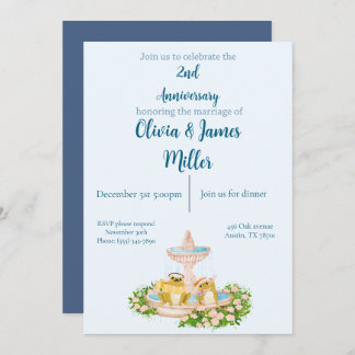 Wedding and anniversary invitation
