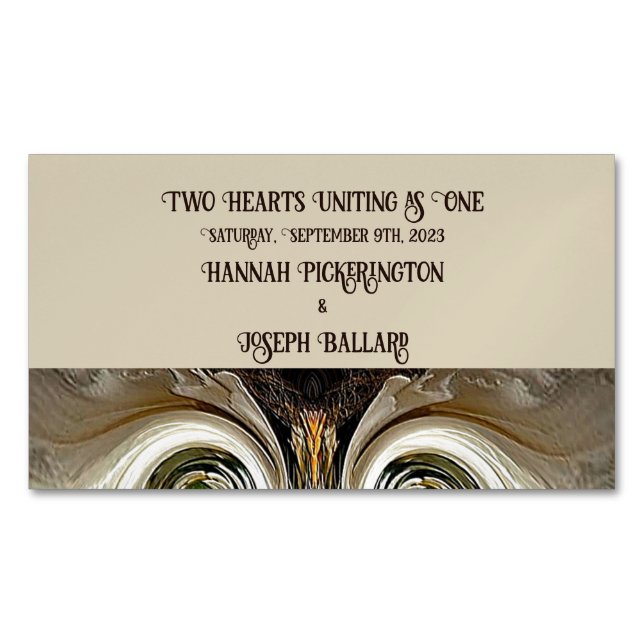 "Wedding Announcement" Business Card Magnet (Vorderseite)