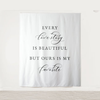 Wedding Backdrop Banner Wandteppich