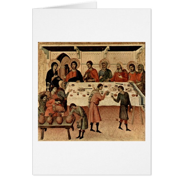 Wedding bei Cana durch Duccio (Vorne)
