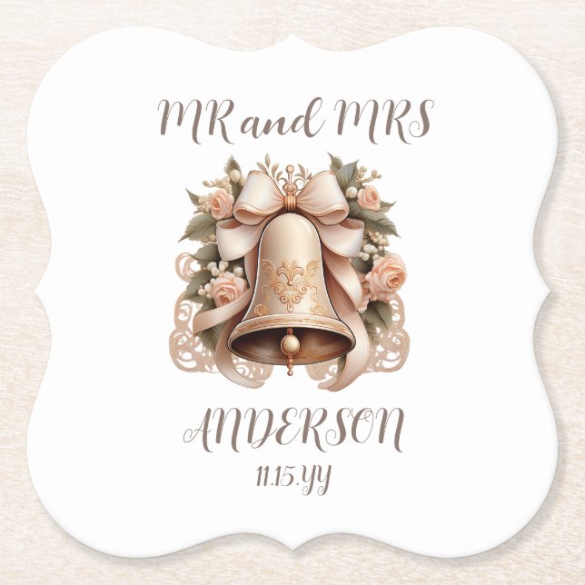 Wedding Bell Coaster Untersetzer (Vorderseite)