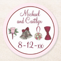 Wedding Bells Blume Bow Krawatte Bridal Rose Bouqu