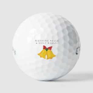 'Wedding Bells & Golf Balls' Hochzeitsgeschenk zur Golfball