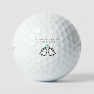 'Wedding Bells & Golf Balls' Hochzeitsgunst-Gesche Golfball
