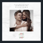 Wedding Best Wish Guest Foto Romantic Wreath Poster<br><div class="desc">Wedding Best wünscht Guest Foto Romantic Wreath Poster. Delikates und romantisches Design mit einer Blume-Garage in sanften und eleganten Farben. Perfekt als Ihr Hochzeitsgast-Buch, Enthält ein b/w Foto des Ehepaares. WICHTIGER HINWEIS: Dieses Design ist Teil einer Sammlung und hat andere koordinierte Elemente, die Sie in meinem Geschäft finden können. Manchmal...</div>