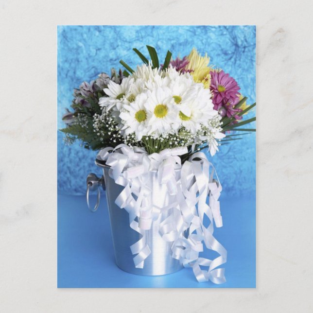 Wedding Bouquet Center Postkarte (Vorderseite)