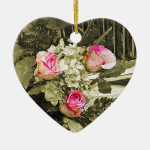 Wedding Bouquet Keramik Ornament