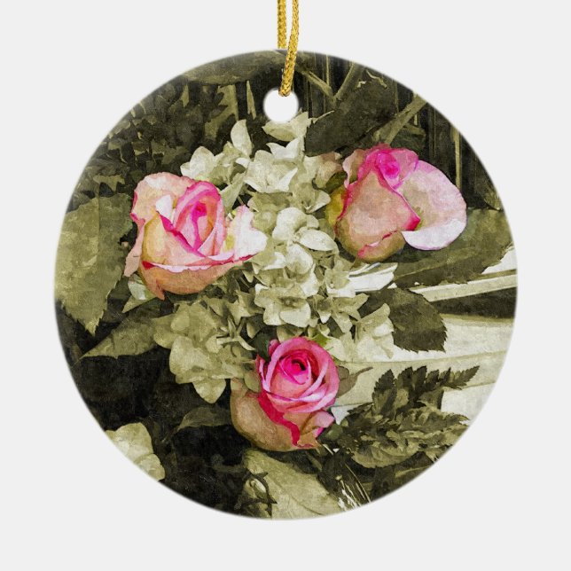 Wedding Bouquet Keramikornament (Vorne)