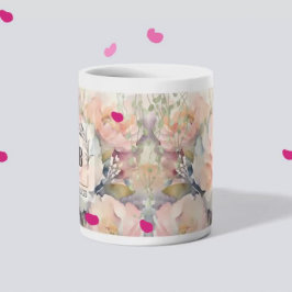 Wedding Bouquet Monogram Tasse