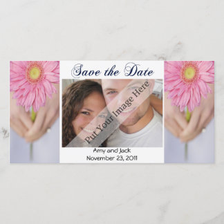 Wedding Bouquet Save the Date Fotokarte