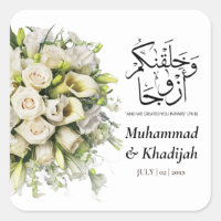 Wedding Bouquette Quran Zitat muslimische Hochzeit