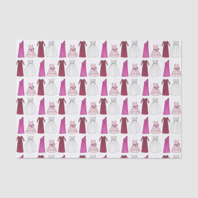 Wedding Brautparty Gowns Bridesmaid Blumenmädchen Seidenpapier (Vorderseite)