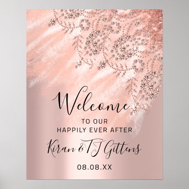 Wedding Bridal Begrüßungskleid Rose Royal Sweet 16 Poster (Vorne)
