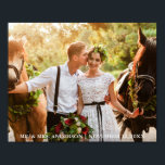 Wedding Bride and Groom Foto Mr. and Mrs. Poster<br><div class="desc">Wedding Bride and Groom Foto Mr. and Mrs Poster</div>