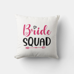 Wedding Bride Squad Kissen