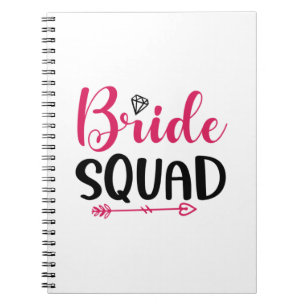 Wedding Bride Squad Notizblock