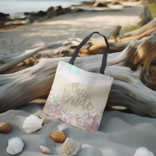 Wedding Bride Summer Sea Beach Starfish Muscheln Tasche