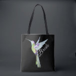 Wedding Bride White Script Boho Hummingbird Tasche<br><div class="desc">Moderne Hochzeit Bridal White Script Bride farbenfroh Hummingbird Tote Bag. Für kundenspezifische Designs oder Hilfe beim Transfer von Designs,  schreiben Sie uns und wir werden schnell antworten</div>