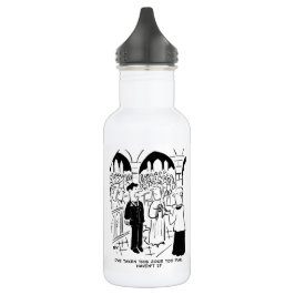 Wedding - Bridegroom Practice Joke Cartoon Stainl Edelstahlflasche