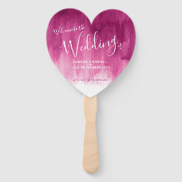 Wedding burgundy abstract modern art program fans fächer