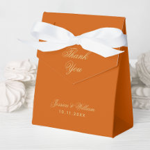 Wedding Burnt Orange Vielen Dank für Ihre Kalligra