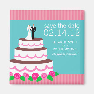 Wedding Cake Collection Das Datum Magnet speichern