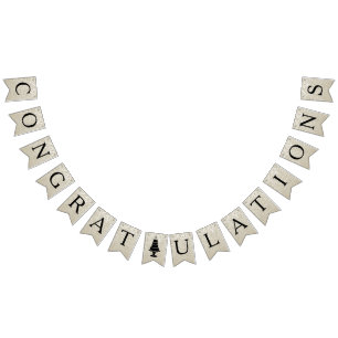Wedding Cake Monogram Wimpelkette