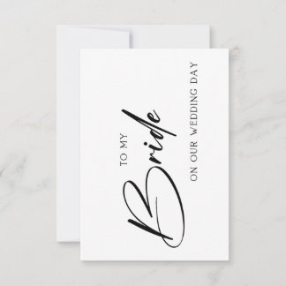 Wedding Card for Your Bride or Groom  Dankeskarte