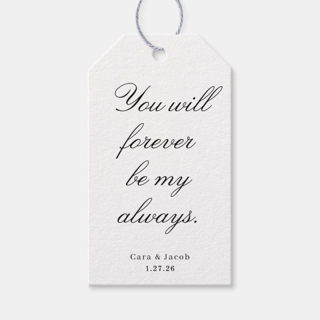 Wedding Centerpiece, Bridal Shower Decoration  Geschenkanhänger (Vorderseite)