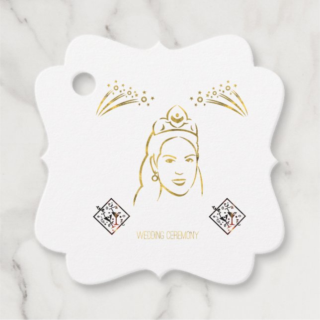 wedding ceremony style geschenkanhänger (Vorderseite)