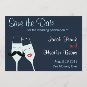 Wedding Champagne Toast Save the Date