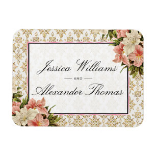 Wedding Chic-Frühlings-Blumenstrauß-u. Magnet