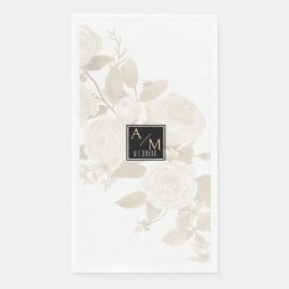 Wedding Chic Monogram Serviette
