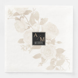 Wedding Chic Monogram Serviette
