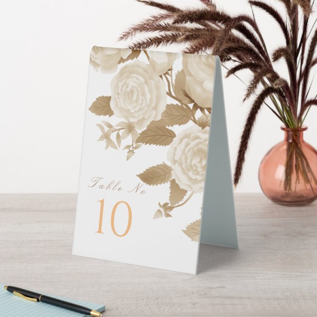 Wedding Chic Monogram White Tischaufsteller (In Situ (Tisch))