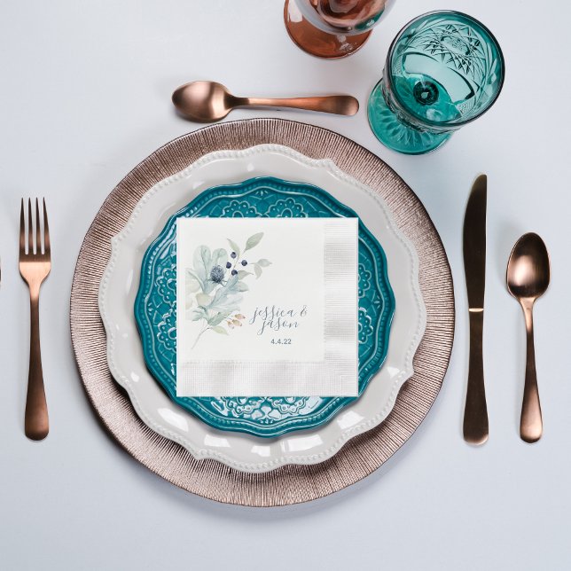 Wedding Cocktail Napkins Serviette (Von Creator hochgeladen)