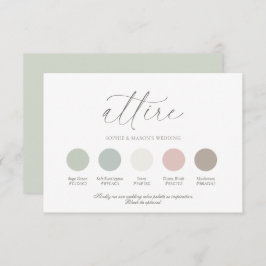 Wedding Color Palette Guide Einladung