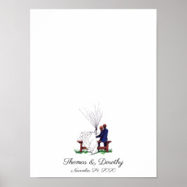 Wedding Couple Fingerprint Gästebuch