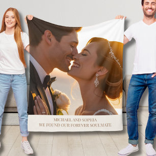 Wedding Couple Fleece Blanket Weihnachtsgeschenk I
