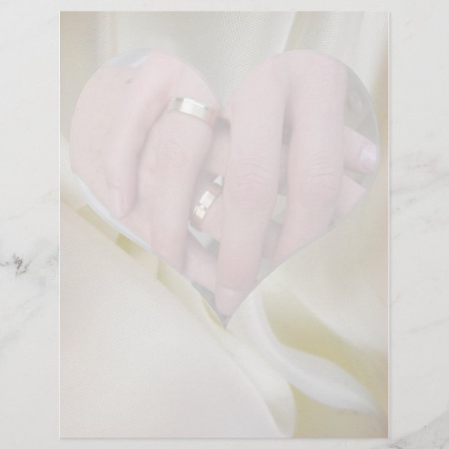 Wedding Couple Hands Together Herz (Vorderseite)
