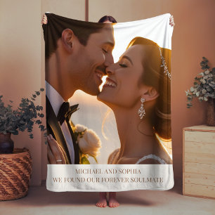 Wedding Couple Sherpa Blanket Weihnachtsgeschenk I Sherpadecke