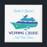Wedding Cruise Gevor Magnet<br><div class="desc">Hochzeitsfahrt ist für Hochzeitsgäste und Hochzeitsfeier, die zu Ihrem Kreuzfahrtschiff Hochzeit Extravaganza kommen! Spaß Hochzeit Kreuzfahrten Souvenirs und Gastgeschenke Hochzeiten. Holen Sie sich alle an Bord für Ihre Hochseefahrt!</div>