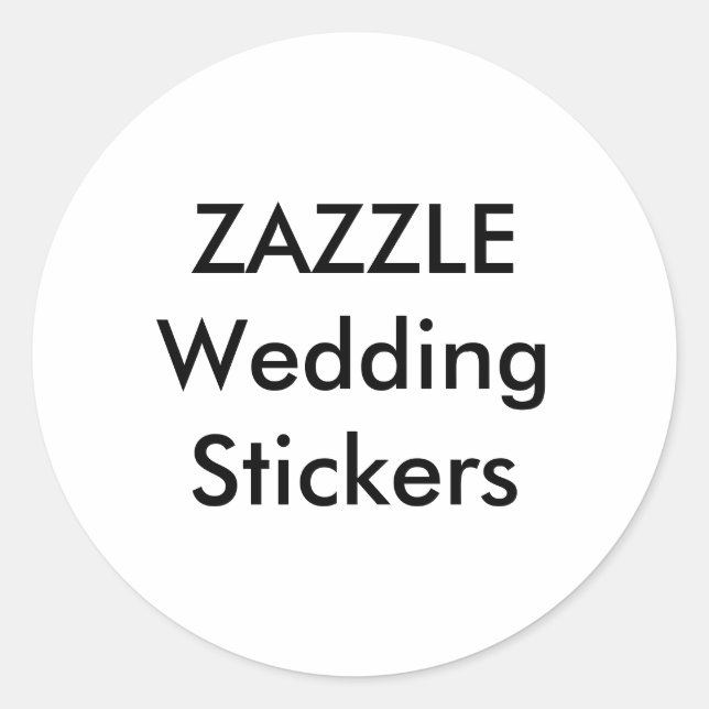Wedding Custom Stickers 1,5" RUNDE GLOSSY (20 Stk. (Vorderseite)
