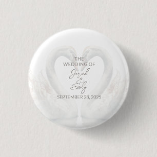 Wedding Custom Swan Button