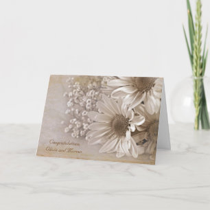 Wedding Daisy Bouquet Karte