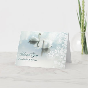 wedding danken Ihnen, mit Vögeln zu kardieren Dankeskarte