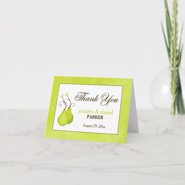 Wedding danken Ihnen, | perfekte Paare zu Dankeskarte (Vorderseite)